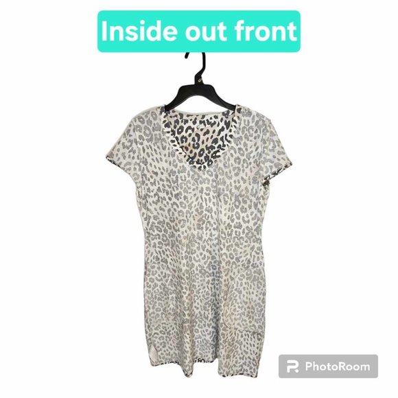 Marc New York - Andrew Marc Women’s Snow Leopard Dress Size L - Picture 4 of 12